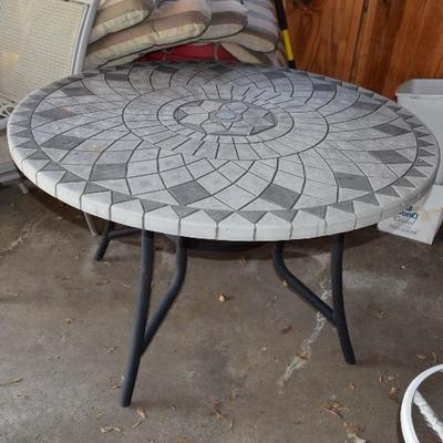Patterned Outdoor Table
