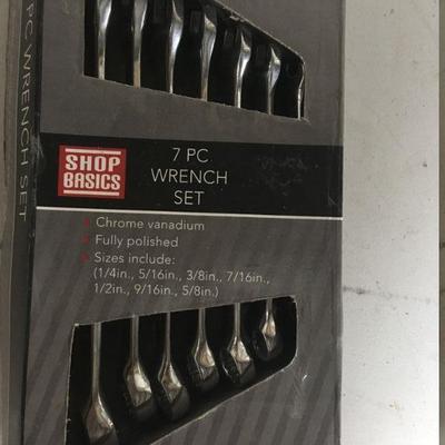 7 pc box wrench set SAE