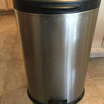 stainless trash container