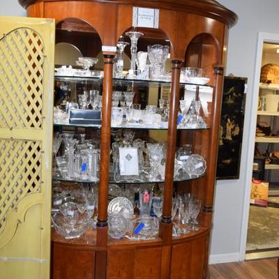 Waterford Crystal & Henredon Cabinet
