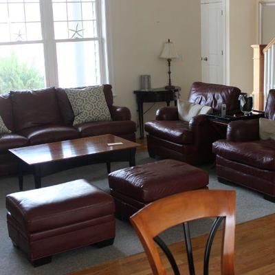 Leather Club Chairs & Sofa