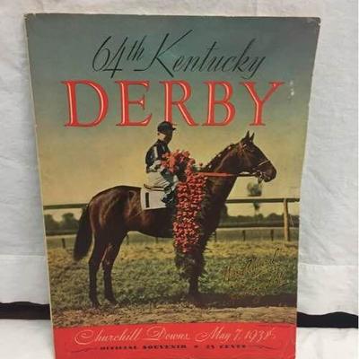 64th Kentucky Derby Program 1938