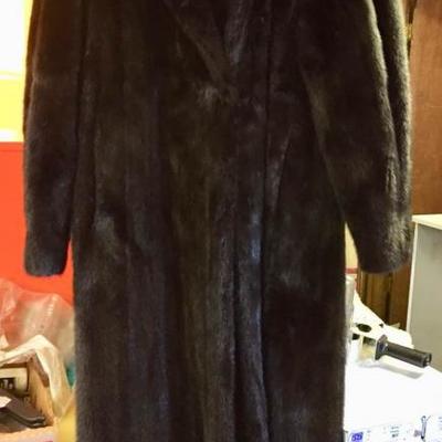 Black Mink Coat w Hood