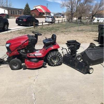 Craftsman Riding Lawn Mower with Many Attachments