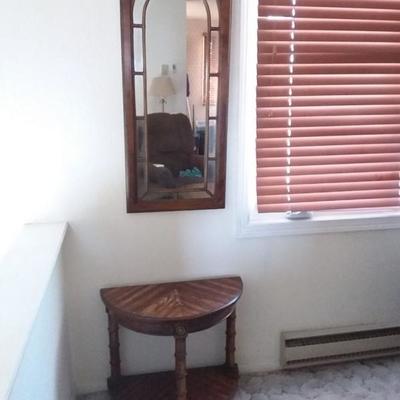 Hall Mirror and Entry Half Table