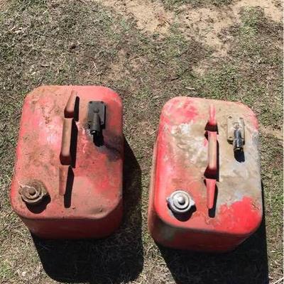 2 Metal Boat Gas Cans