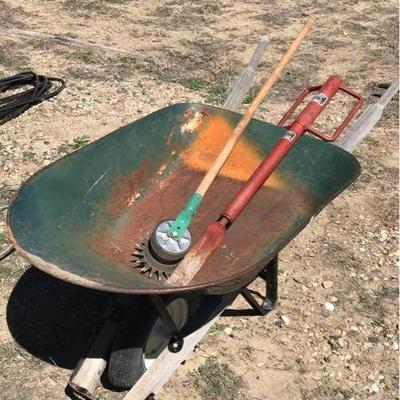 Rustic Wheelbarrow, Lawn Tools