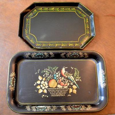 Painted tole trays