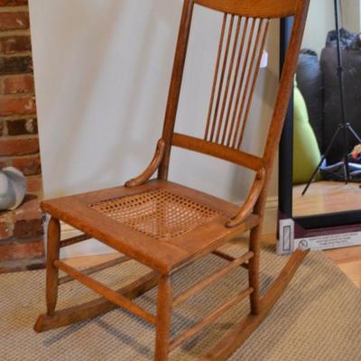 Oak rocker