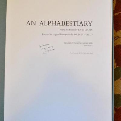 "An Alphabestiary" limited edition folio with poetry by John Ciardi and lithographs by Milton Hebald