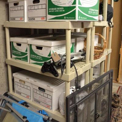 Plastic shelving
