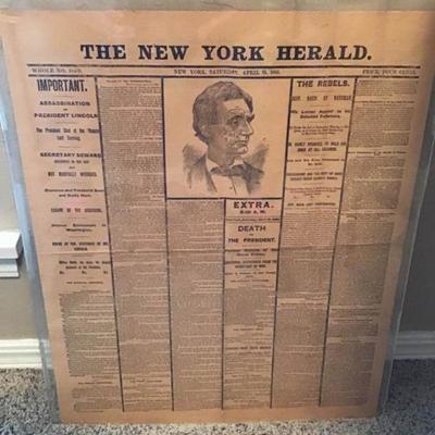 The New York Herald 4-15-1865
