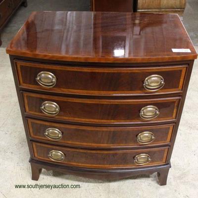  BEAUTIFUL Burl Mahogany and Banded Bachelor Chest

Auction Estimate $300-$600 â€“ Located Inside 