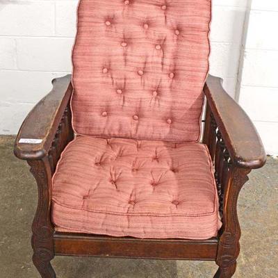  ANTIQUE Oak Morris Chair

Auction Estimate $100-$300 â€“ Located Inside 