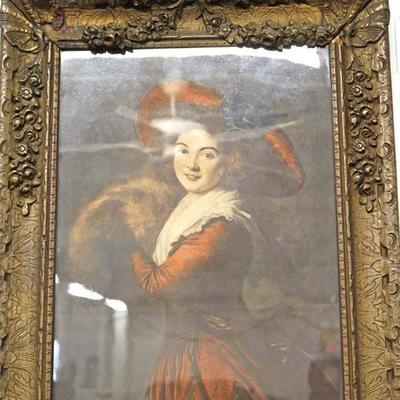  PAIR of ANTIQUE Carved and Ornate Portrait Mirrors in the French Style

Auction Estimate $300-$600 â€“ Located Inside 