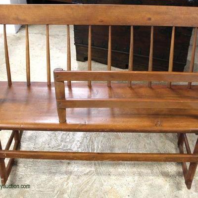  UNIQUE and UNUSUAL

ANTIQUE Country Baby Rocking Bench Cradle

Auction Estimate $200-$400 â€“ Located Inside 
