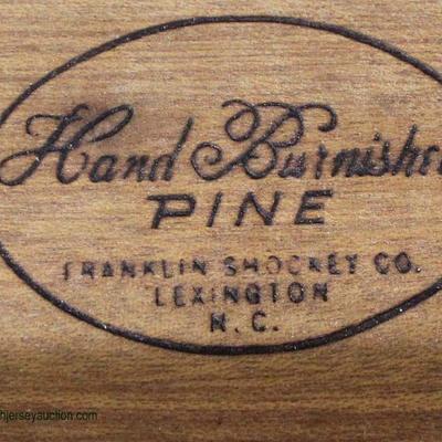  5 Piece Mid Century â€œFranklin Shockey Company Lexington, NCâ€ Knotty Pine Bedroom Set â€“ will be offered separate

Auction Estimate...
