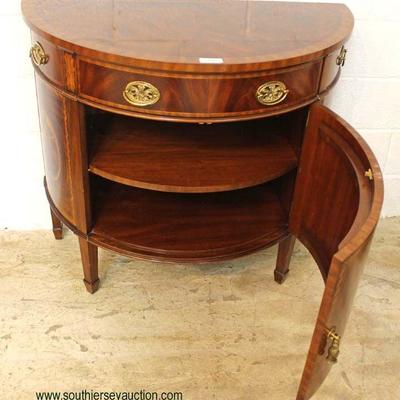  Burl Mahogany â€œMaitland Smith Furnitureâ€ Demilune Inlaid Commode

Auction Estimate $700-$1500 