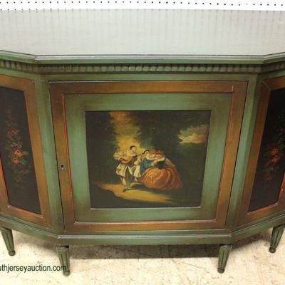  Depression Original Paint Decorated Credenza

Auction Estimate $200-$400 â€“ Located Inside 