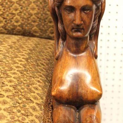  ANTIQUE SOLID Rosewood with Carved Wing Lady Arm in Original Found Condition Settee attributed to John Jelliff

Auction Estimate...