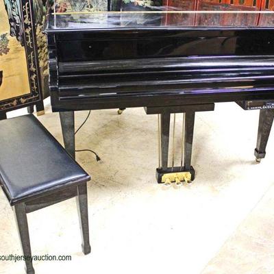  BEAUTIFUL â€œKohler and Campbellâ€ Black Lacquer Baby Grand Player Piano in Like New Condition with Bench and Paperwork, Original Tags,...