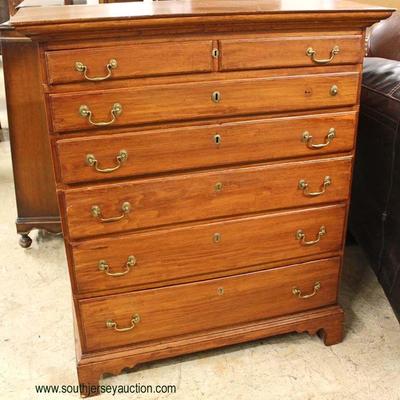 ANTIQUE Early 19th Century Bracket Foot High Chest

Auction Estimate $500-$1200 â€“ Located Inside 
