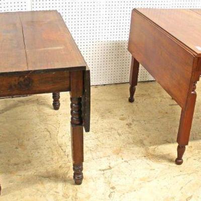  Selection of ANTIQUE SOLID Mahogany Turn Leg Drop Side Breakfast Tables

Auction Estimate $200-$400 â€“ Located Inside 