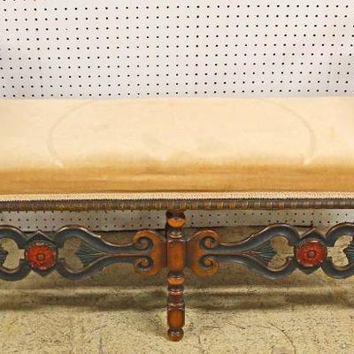  Depression Walnut Paint Decorated Window Bench attributed to Berkey Gay Furniture

Auction Estimate $200-$400 â€“ Located Inside 
