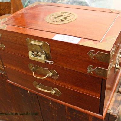  SOLID Hardwood Asian Lift Top Box

Auction Estimate $100-$200 â€“ Located Inside 
