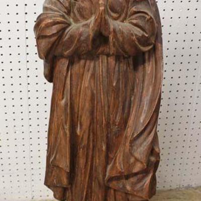  Hand Carved SOLID Mahogany Religious Statue

Auction Estimate $100-$200 â€“ Located Inside 