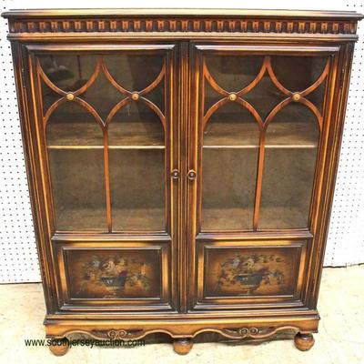  Depression Walnut Paint Decorated 2 Door Bookcase attributed to Berkey Gay Furniture

Auction Estimate $300-$600 â€“ Located Inside 