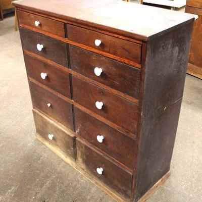  ANTIQUE Country 10 Drawer Chest

Auction Estimate $200-$400 â€“ Located Inside 