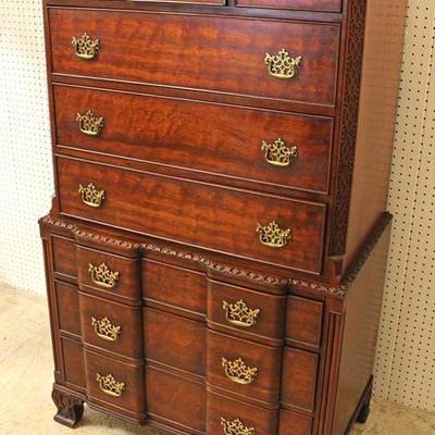  SOLID Mahogany Bracket Foot Chest on Chest

Located Inside â€“ Auction Estimate $400-$800 