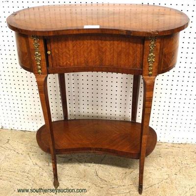  NICE Kidney Shape ANTIQUE French Tambour Front Stand

Auction Estimate $200-$400 â€“ Located Inside 