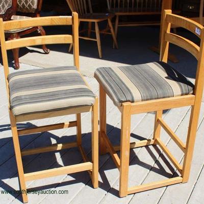  PAIR of Ladder Back Billiard Chairs

Auction Estimate $50-$100 â€“ Located Field 