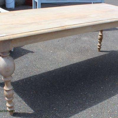  Country Style Turn Leg Natural Finish Farm Table

Auction Estimate $200-$400 â€“ Located Inside 