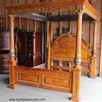  Contemporary King Size Canopy Decorator Bed

Auction Estimate $200-$400 â€“ Located Dock 