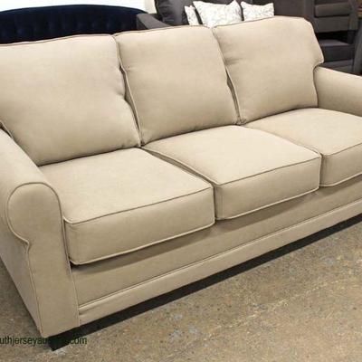  NEW Contemporary Upholstered Decorator Sofa

Auction Estimate $200-400 â€“ Located Inside

  