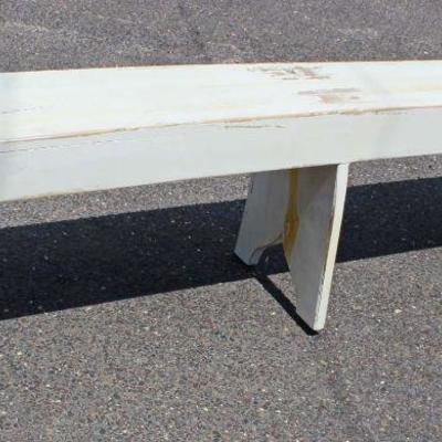  Long Antique Style White Washed Crock Bench

Auction Estimate $100-$300 â€“ Located Inside

  