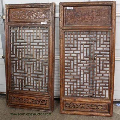  ANTIQUE ASIAN Carved Door Panel Screens

Auction Estimate $300-$600 â€“ Located Inside 