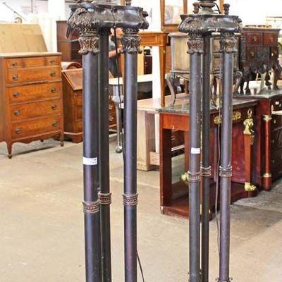  AWESOME PAIR of Contemporary Fancy Torch Lamps

Auction Estimate $300-$600 â€“ Located Inside 