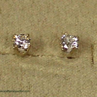 14 Karat White Gold .80 CTW Diamond Stud Earrings (H/I-SI)
Auction Estimate $1500-$2000 â€“ Located Inside
