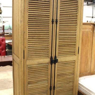  Reclaim Wood 2 Door Louver Cupboard with Restoration Style Hardware

Auction Estimate $300-$600 â€“ Located Inside 
