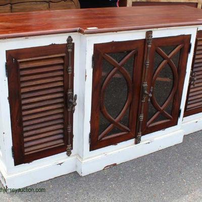  Country Style 2 Tone Natural and White Painted 4 Door Credenza with Restoration Style Hardware

Auction Estimate $200-$400 â€“ Located...
