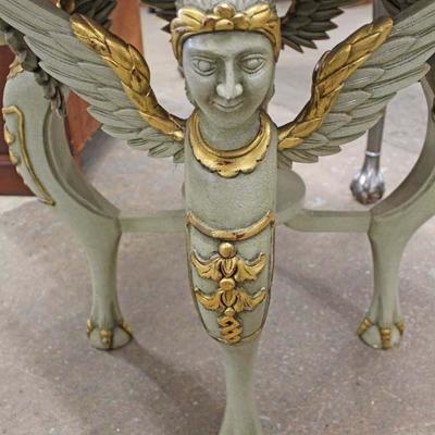  Marble Top Full Wing Griffin Carved Paint Decorated French Style Table

Auction Estimate $100-$300 â€“ Located Inside 
