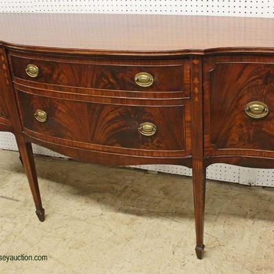  Burl Mahogany Banded with Bell Flower Inlay Spade Footed Buffet sold by JB VanSciver

Auction Estimate $300-$600 â€“ Located Inside 