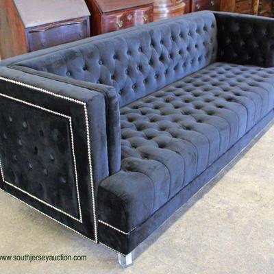  NEW Chesterfield Style Velour Button Tufted Modern Design Sofa with Lucite Legs

Auction Estimate $300-$600 â€“ Located Inside 