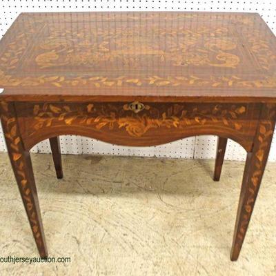  ANTIQUE Highly Inlaid One Drawer French Desk

Auction Estimate $200-$400 â€“ Located Inside 
