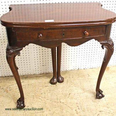  ANTIQUE SOLID Mahogany Chippendale Flip Top Game Table

Auction Estimate $200-$400 â€“ Located Inside 