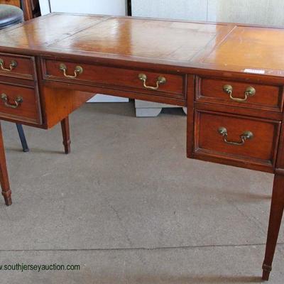  â€œSligh Furnitureâ€ Mahogany Leather Top Desk

Auction Estimate $100-$200 â€“ Located Dock 